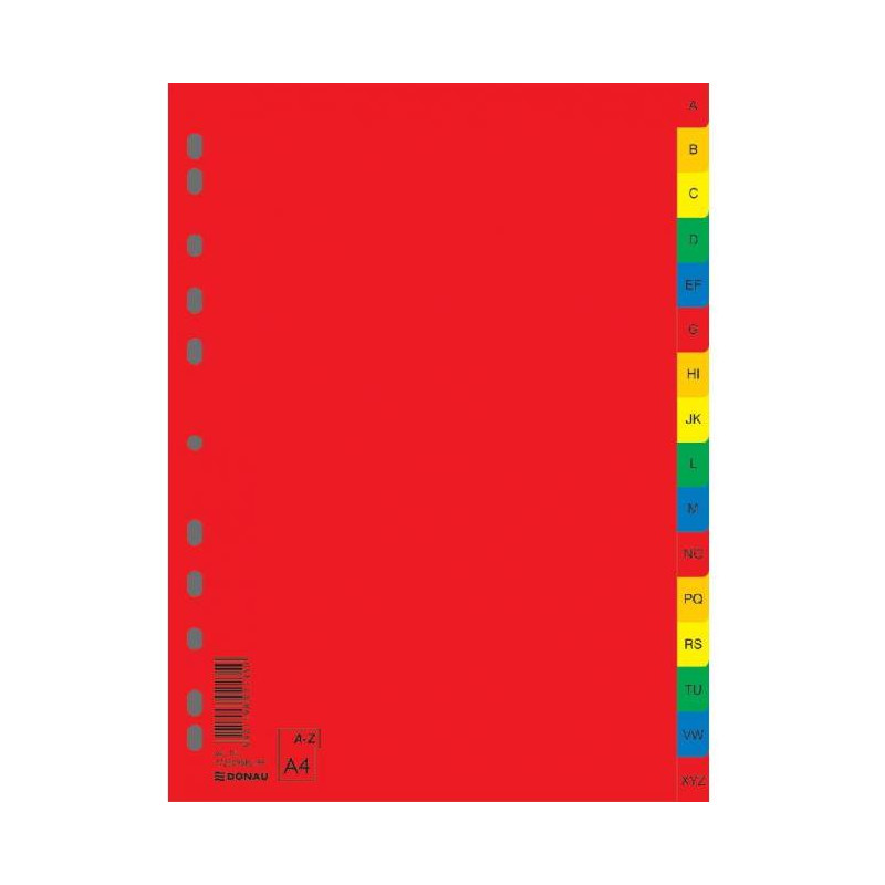 Plastový rozraďovač DONAU A-Z farebný