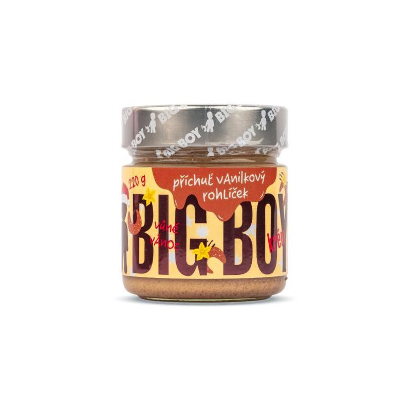 BIG BOY Vanilkový rohlíček - Orieškový krém s príchuťou vanilkového rohlíčku 220g