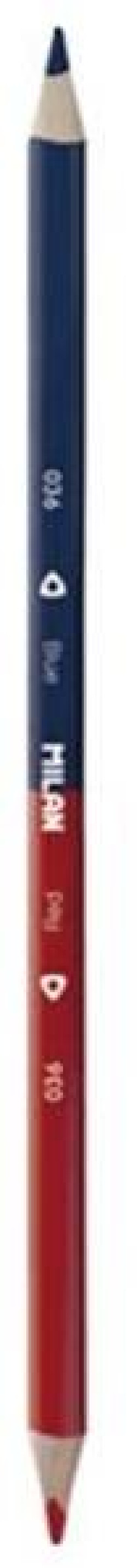 Ceruzka MILAN trojhranná obojstranná červenomodrá 12ks