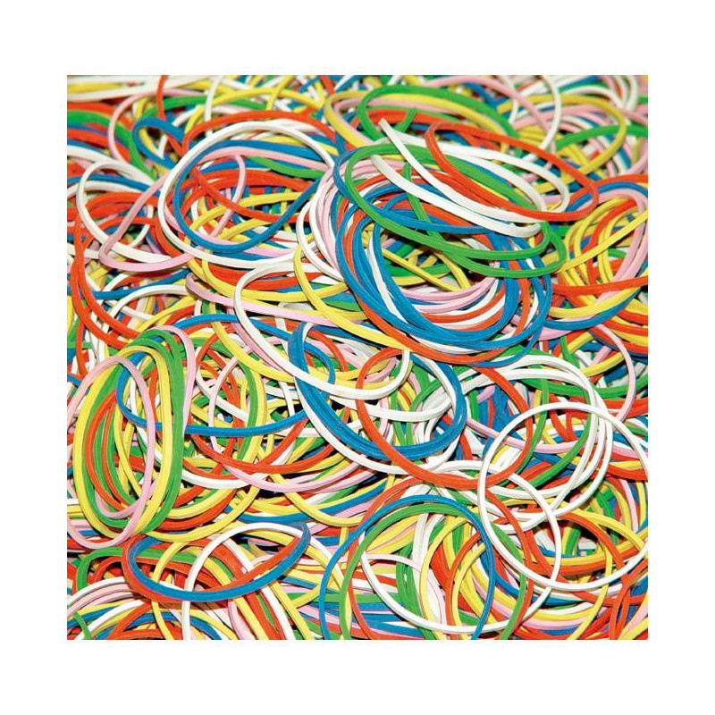 Gumičky 57mm mix farieb 0,5kg