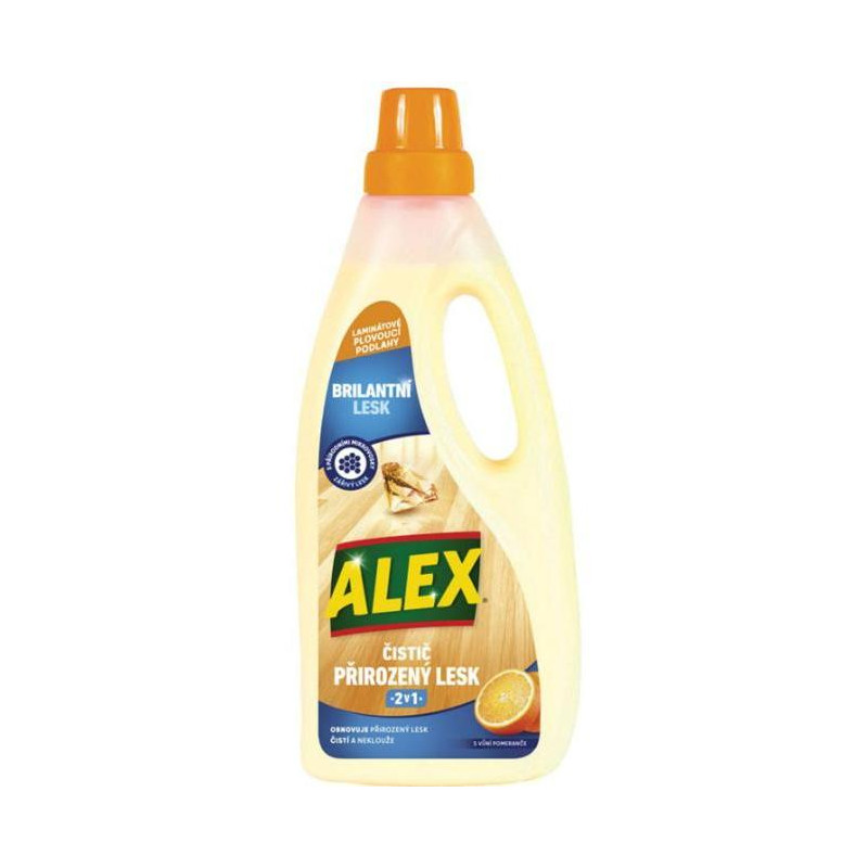 Alex čistič prirodzený lesk 2v1 na laminát pomaranč 750ml
