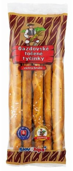 Tyčinky Gazdovské točené extra hrubé sypané soľou 100g