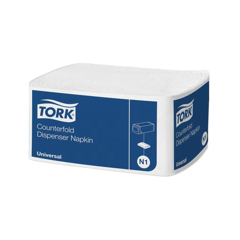 Obrúsky 1-vrstv. TORK Counterfold biele N1, 30x33cm, 300 ks