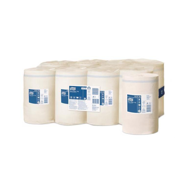 Papierové utierky v rolke 1-vrstv. TORK Univerzal biele M1, 11 ks