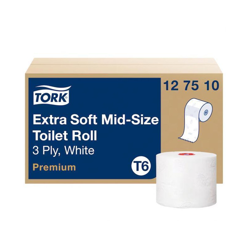 Toaletný papier 3-vrstvový TORK Premium Extra Soft, 70 m, biely T6, 27 ks