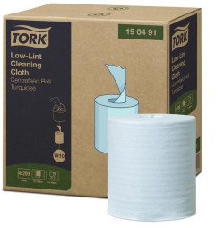 Papierové utierky v rolke 1-vrstv. 60m TORK Low-Lint tyrkysové W10, 4ks