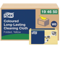 Čistiaca utierka 1-vrstv. TORK Long-Lasting žlté W8, 40 ks