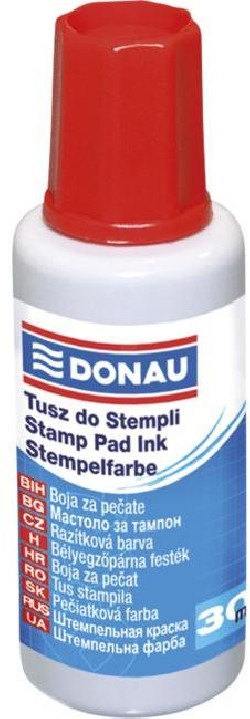 Pečiatková farba DONAU červená 30ml