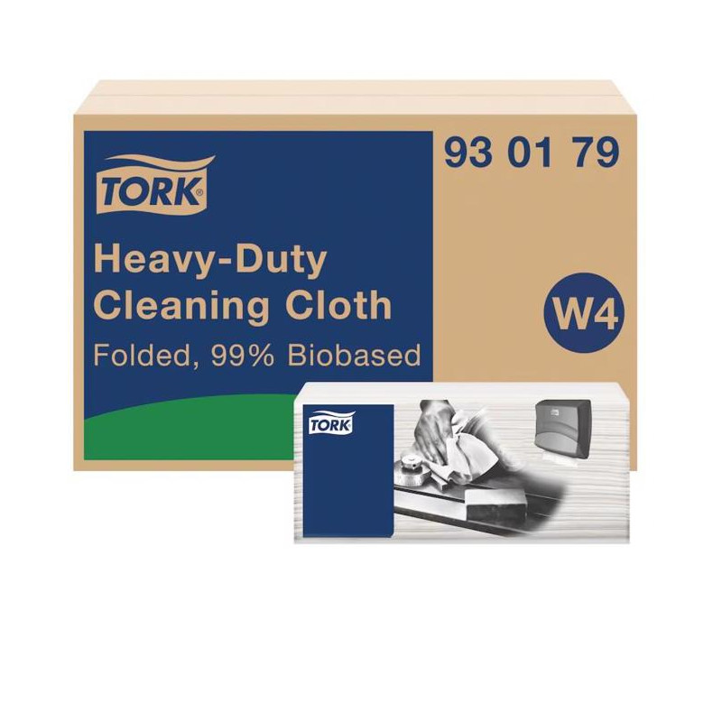 Utierky skladané TORK Heavy-Duty Biobased W4 1-vrstv., 105 útržkov