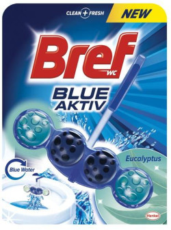Bref Color Aktiv WC závesný blok tuhý 50 g Eukalyptus