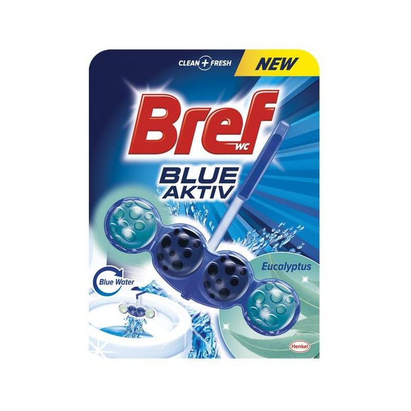 Bref Color Aktiv WC závesný blok tuhý 50 g Eukalyptus