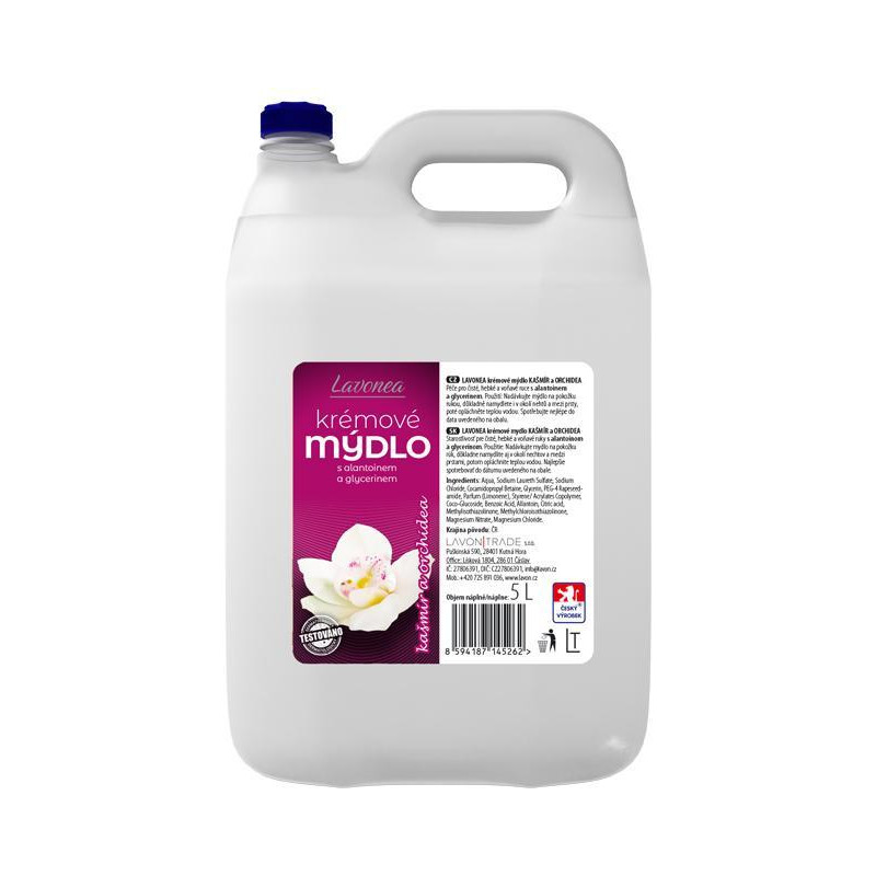 Tekuté mydlo LAVONEA kašmír & orchidea 5 l