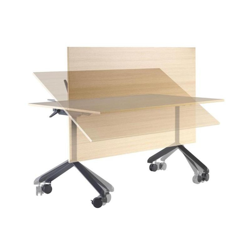 Sklápací stôl PRO 120 cm, bez dosky, podnož čierna