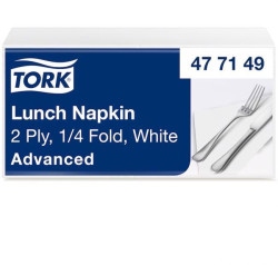 Obrúsky 2-vrstv.TORK Exclusiv 33 x 33 cm, biele, 200 ks