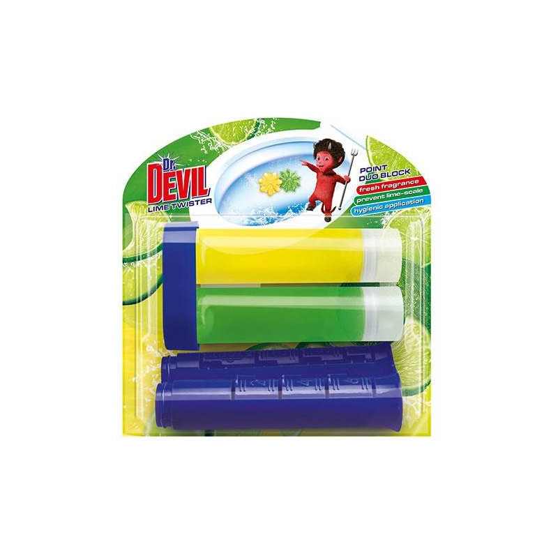 Dr. DEVIL WC POINT náhrada DUO BLOCK Lime twister