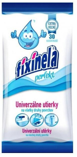 Vlhčené utierky Fixinela perfekt univerzálne, 30 kusov