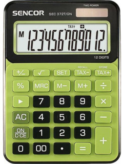 Kalkulačka Sencor SEC 372T/BU zelená