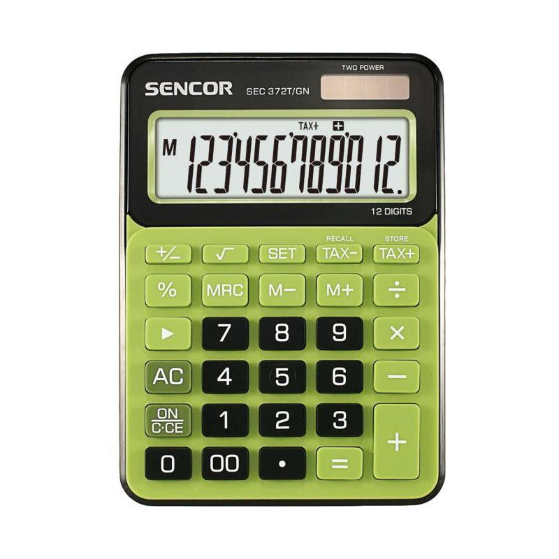 Kalkulačka Sencor SEC 372T/BU zelená
