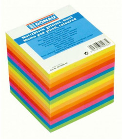 Bloček kocka lepená, 90x90x90 mm, farebná