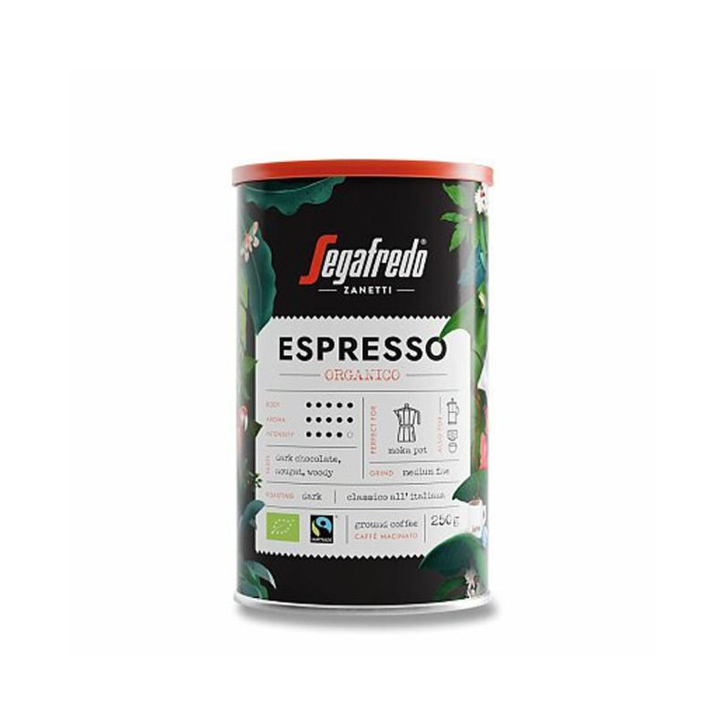 Káva Segafredo Espresso Organico mletá 250g