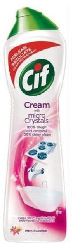 Cif Cream tekutý piesok Pink Flower 500 ml