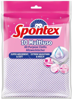 Utierka viacúčelová SPONTEX Multiuso, 10 ks