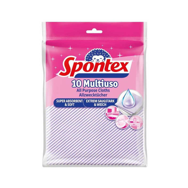 Utierka viacúčelová SPONTEX Multiuso, 10 ks