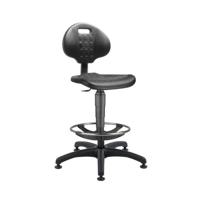 Pracovná stolička 1290 NOR s kruhom a klzákmi