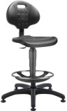 Pracovná stolička 1290 NOR s kruhom a klzákmi