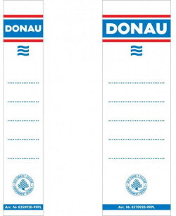 Štítok chrbtový násuvný pre zakladače 48x153mm biely