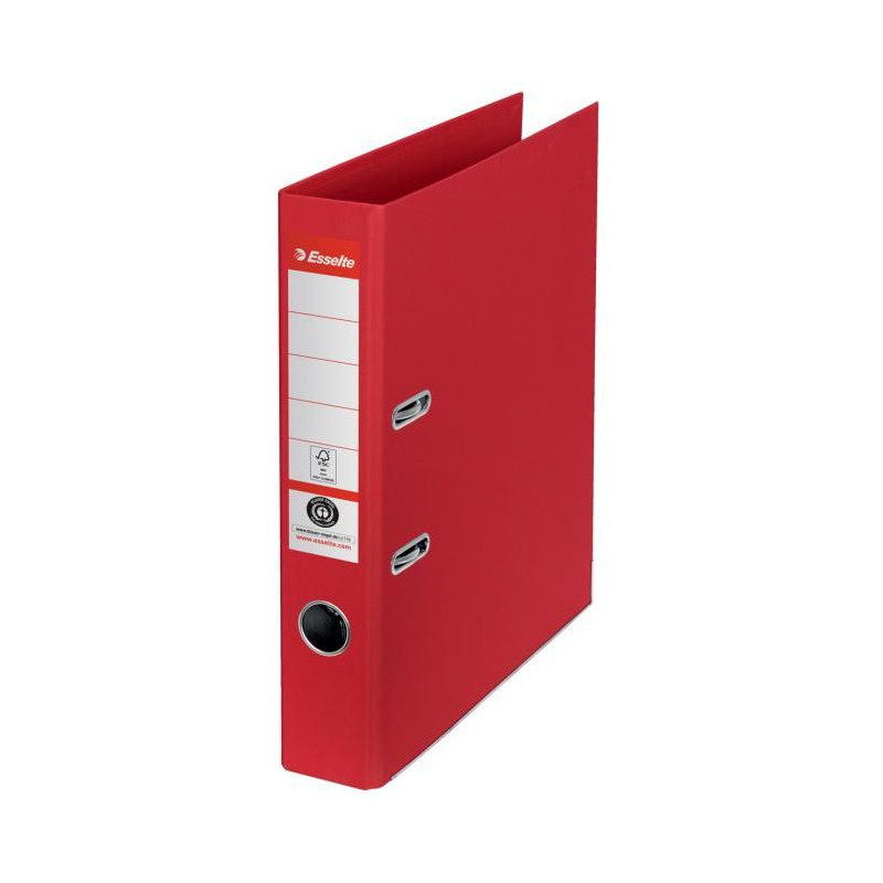 Zakladač pákový Esselte No. 1 CO2 neutrálny, 50 mm - červená