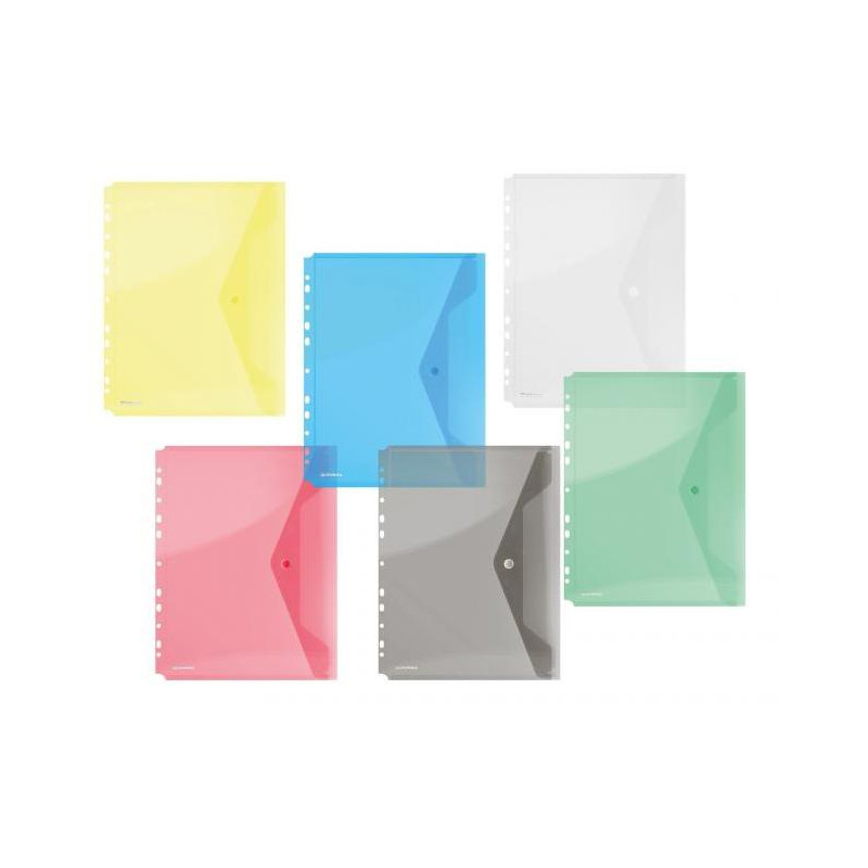 Plastový obal A4 s cvočkom a eurodierovaním DONAU modrý