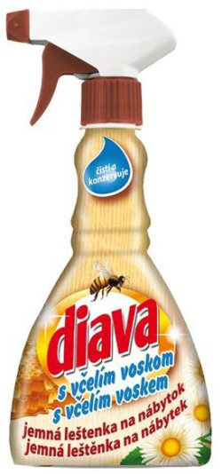 Diava leštenka na nábytok s včelím voskom 330 ml