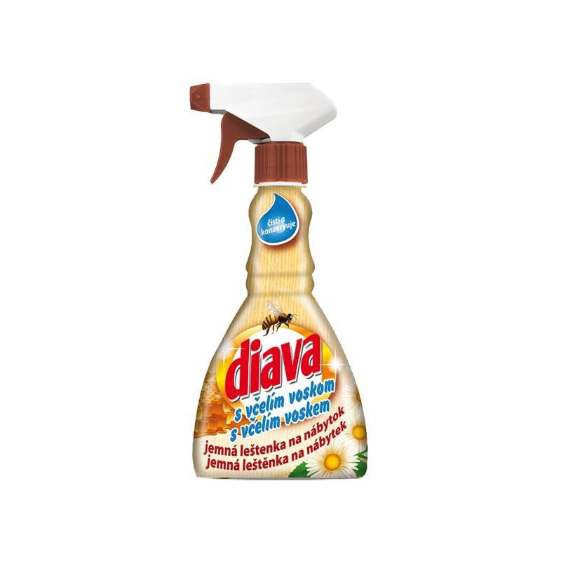 Diava leštenka na nábytok s včelím voskom 330 ml