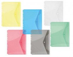 Plastový obal A4 s cvočkom a eurodierovaním DONAU žltý