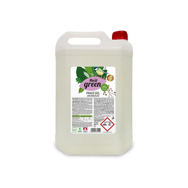 Prací gél Real green clean 5l