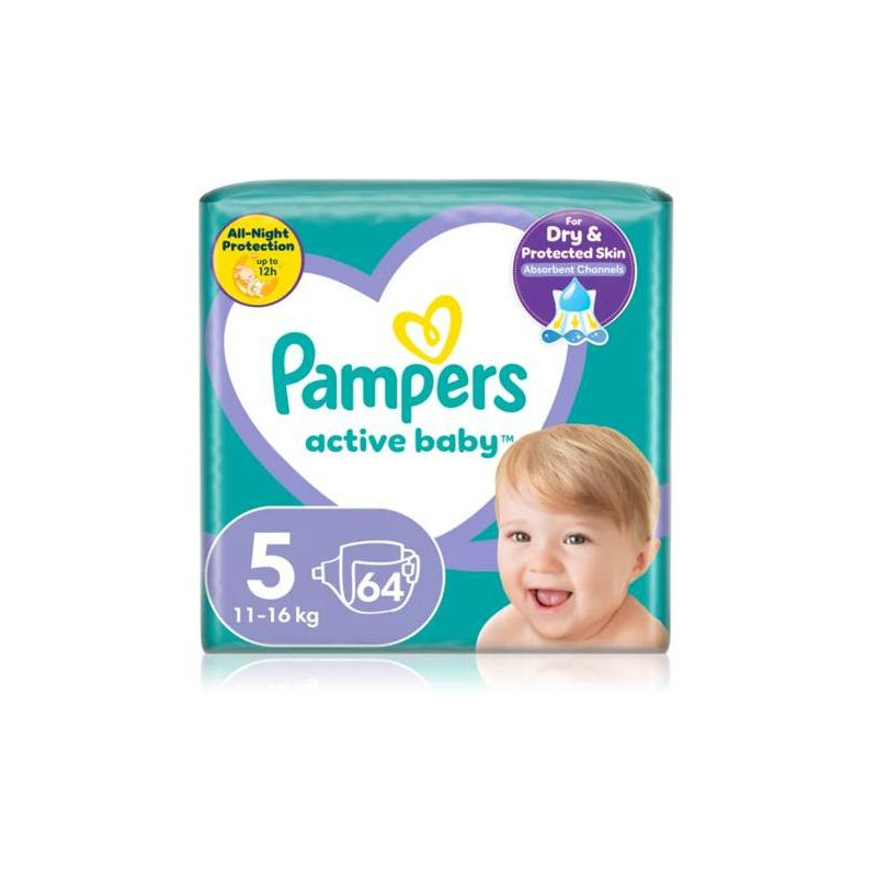 Pampers plienky Pampers active baby junior, 64 ks, 11-18 kg