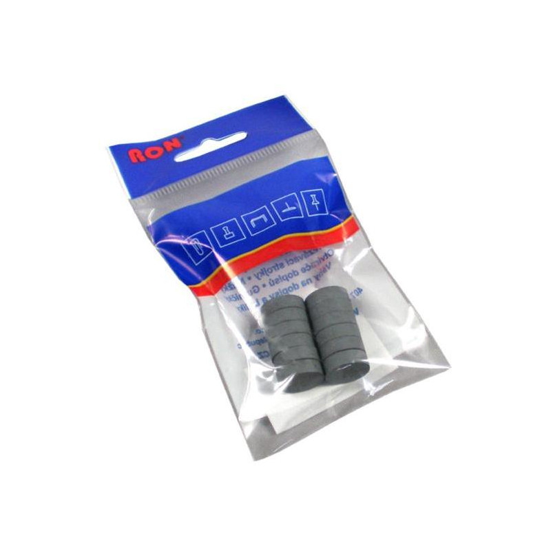 Magnety RON 16 mm čierne, 12ks