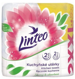Kuchynské utierky 2-vrstvové Linteo Satin XXL, 2x30m, 2ks