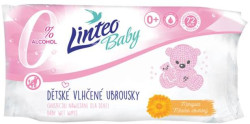 Vlhčené obrúsky Linteo Baby Soft and Cream, 72 ks