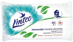 Vlhčené obrúsky LINTEO Satin univerzálne upratovacie, 40 ks