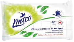 Vlhčené obrúsky LINTEO Satin do kuchyne, 40 ks