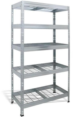 Policový regál s 5 drôtenými policami, š.90 x h.45 x v.180 cm