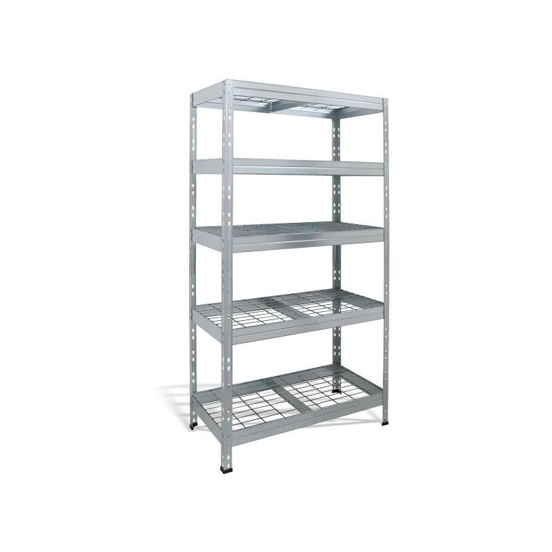 Policový regál s 5 drôtenými policami, š.90 x h.45 x v.180 cm