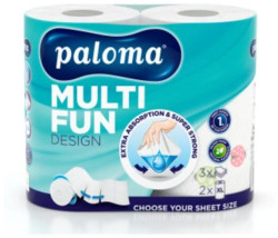 Kuchynské utierky 3-vrstvové  Paloma Multi Fun XL bal. 2 ks