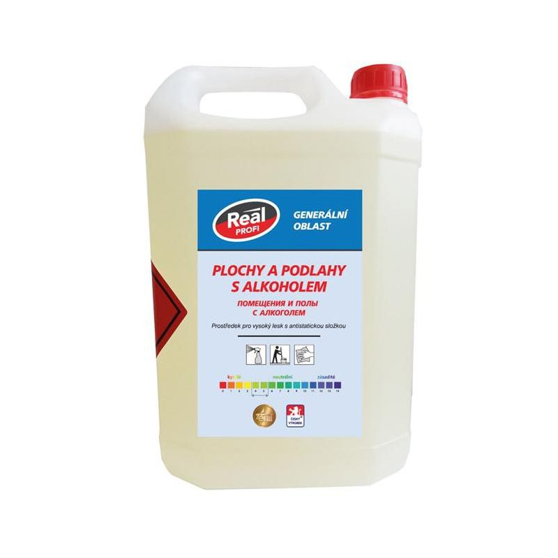Real profi čistič na podlahy s alkoholom, 5L