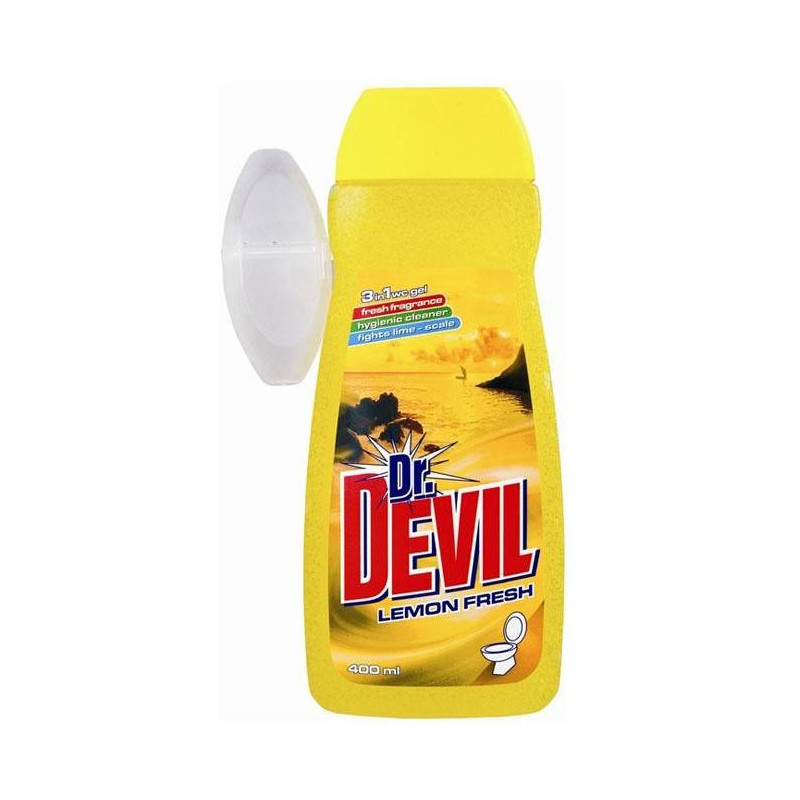 Dr.Devil WC závesný gél 400 ml Lemon Fresh
