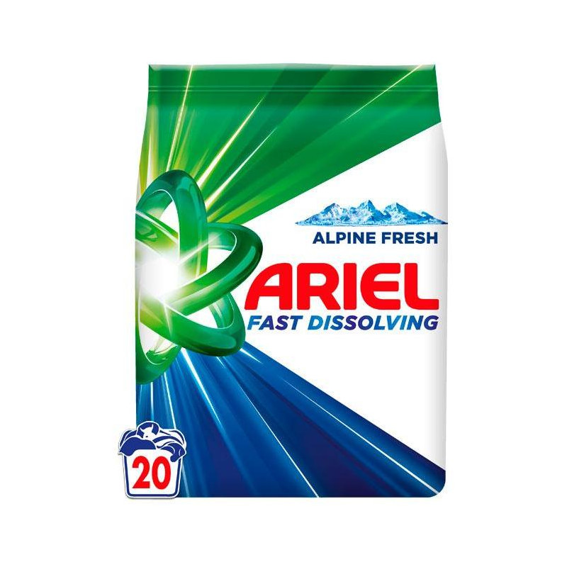 Ariel prací prášok 20PD mountain spring