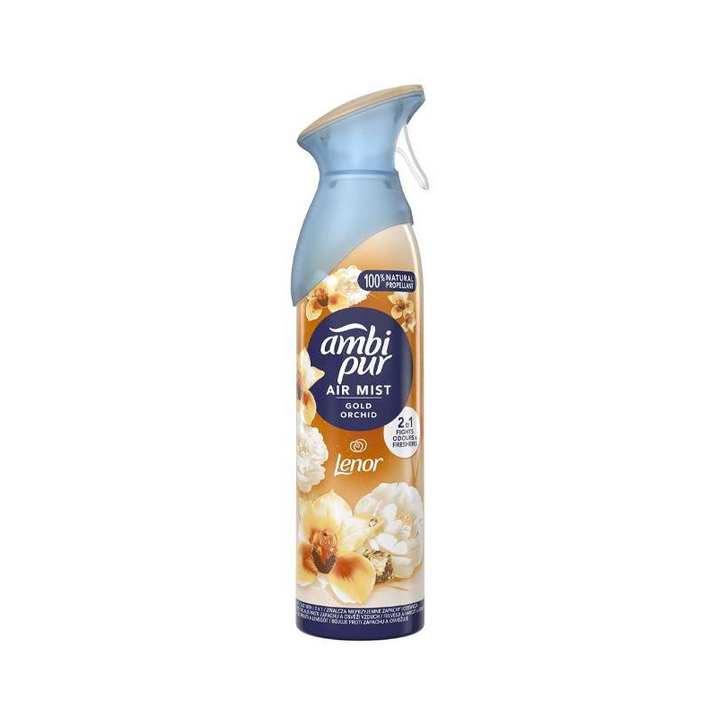 Ambi Pur osviežovač v spreji Gold Orchid, 185 ml