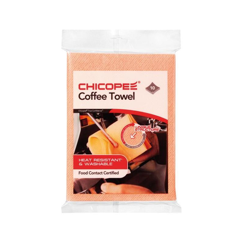 Utierka COFFEE TOWEL 43 x 32 cm, oranžová 10 ks